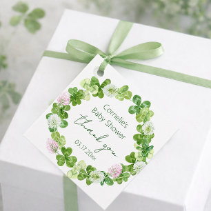 Clover Bloom Greenery Vielen Dank Geschenkanhänger