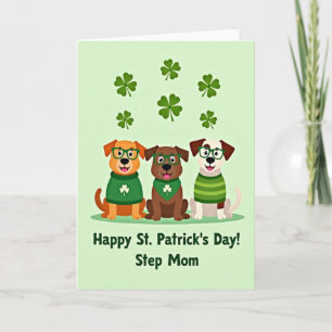 Clover Dogs Muster St. Patrick's Day Karte