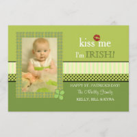 Clover Frame St. Patrick's Day Foto Card