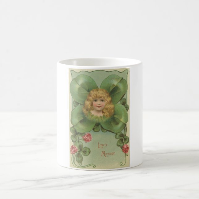 Clover Girl-Liebe Kaffeetasse (Mittel)