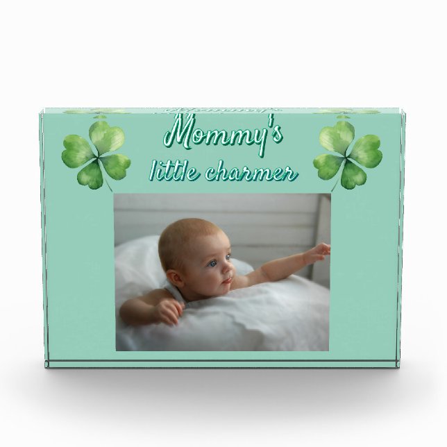 Clover Green Mommy's Little Charmer Fotoblock (Vorderseite)