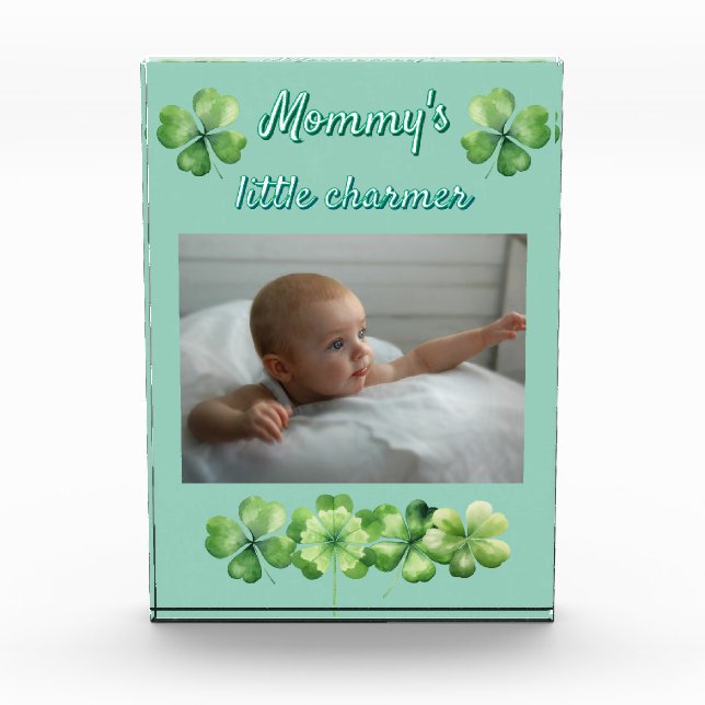 Clover Green Mommy's Little Charmer Fotoblock (Vorderseite)