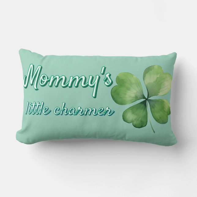 Clover Green Mommy's Little Charmer Lendenkissen (Vorderseite)