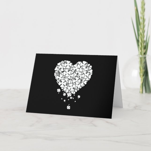 Clover Heart Karte (Vorderseite)