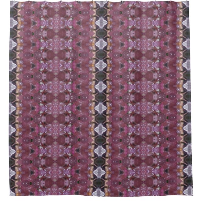 Clover Ikat 2 Duschvorhang (Vorderseite)