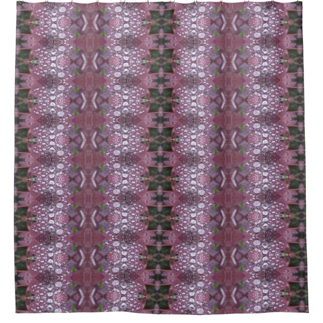 Clover Ikat 3 Duschvorhang (Vorderseite)