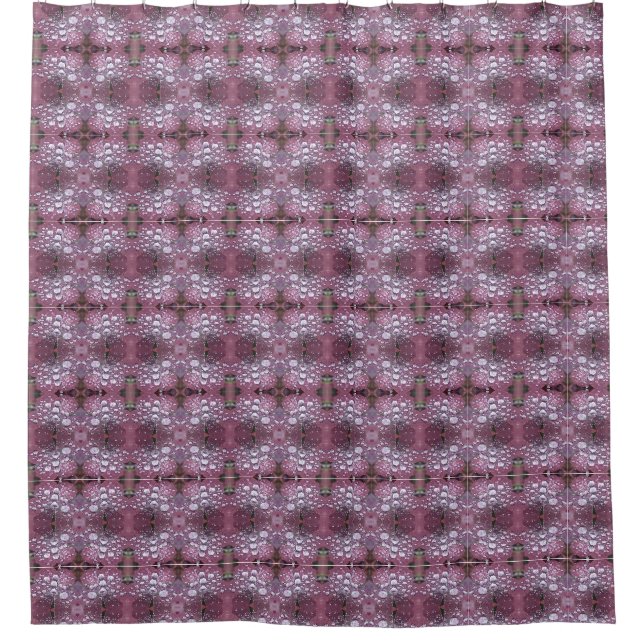 Clover Ikat Duschvorhang (Vorderseite)
