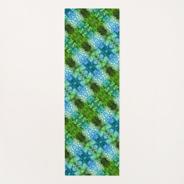 Clover Ikat Pouf x GL Yogamatte (Vorderseite)