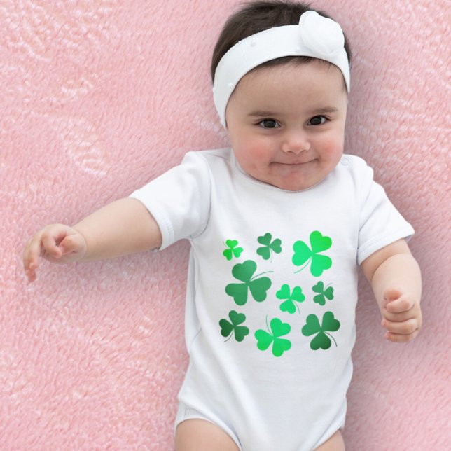 Clover Kleeblatt Irland Irish St Patricks Day Baby Strampler (Von Creator hochgeladen)