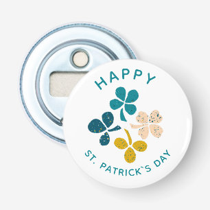 Clover Kleeblatt Zeichnend Happy St. Patrick`s Day Flaschenöffner