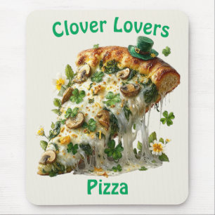 Clover Lovers Pizza St. Patrick’s Day Mousepad