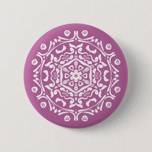 Clover Mandala Button