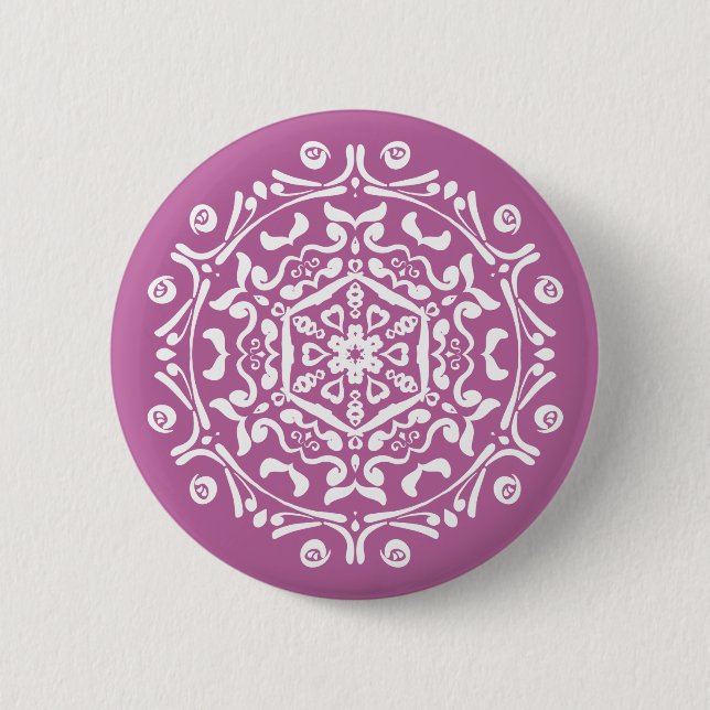 Clover Mandala Button (Vorderseite)