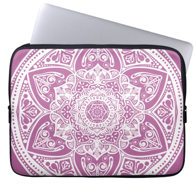 Clover Mandala Laptopschutzhülle (Vorderseite)