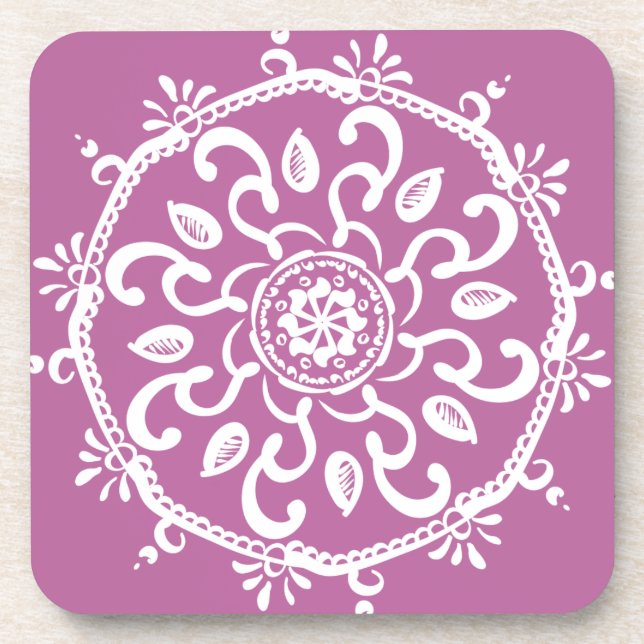 Clover Mandala Untersetzer (Vorderseite)