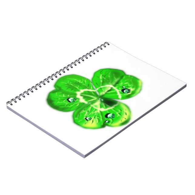 Clover-Notebook - Taubentropfen - Ihre Farben Notizblock (Linke Seite)