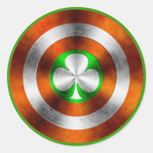Clover of Ireland Runder Aufkleber