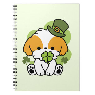 Clover Pup Liebe - St. Patrick's Day Dog Design Notizblock