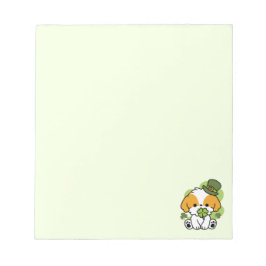 Clover Pup Liebe - St. Patrick's Day Dog Design Notizblock