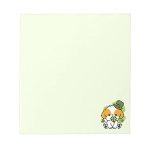 Clover Pup Liebe - St. Patrick's Day Dog Design Notizblock