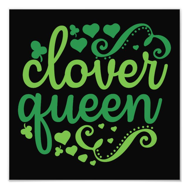 clover queen - St. Patrick's Day Fotodruck (Vorne)
