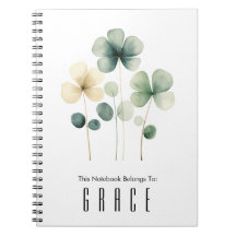 Clover Spiral Notebook personalisieren