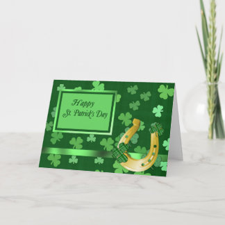 Clover St Patrick Card Karte