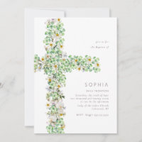 Clover Wildblume überquert Taufe Christening