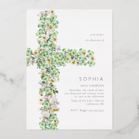 Clover Wildblume überquert Taufe Christening