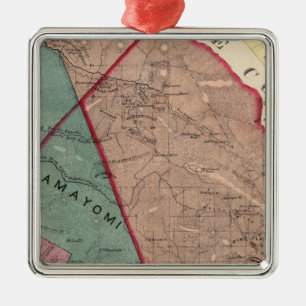 Cloverdale, Washington, Mendocino Silbernes Ornament