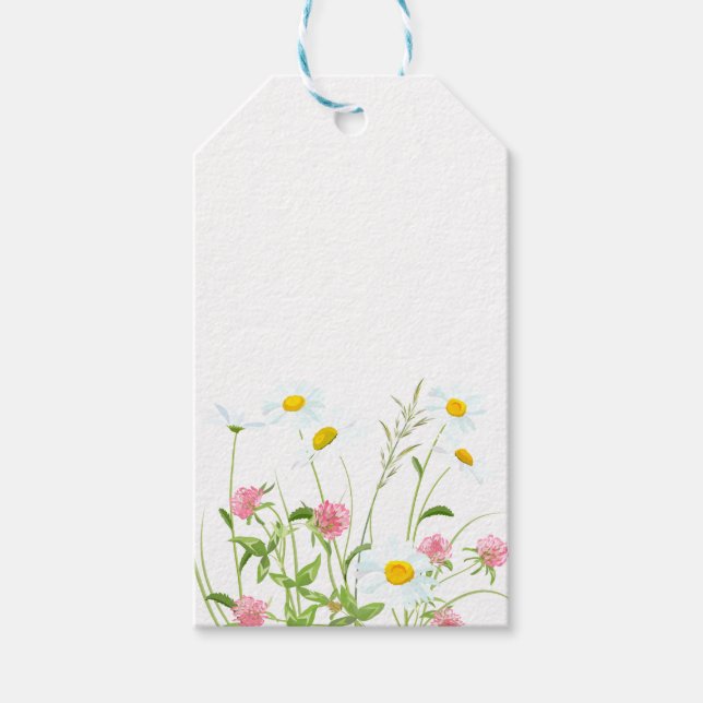 Clovers & Daisies Geschenkanhänger (Vorderseite)