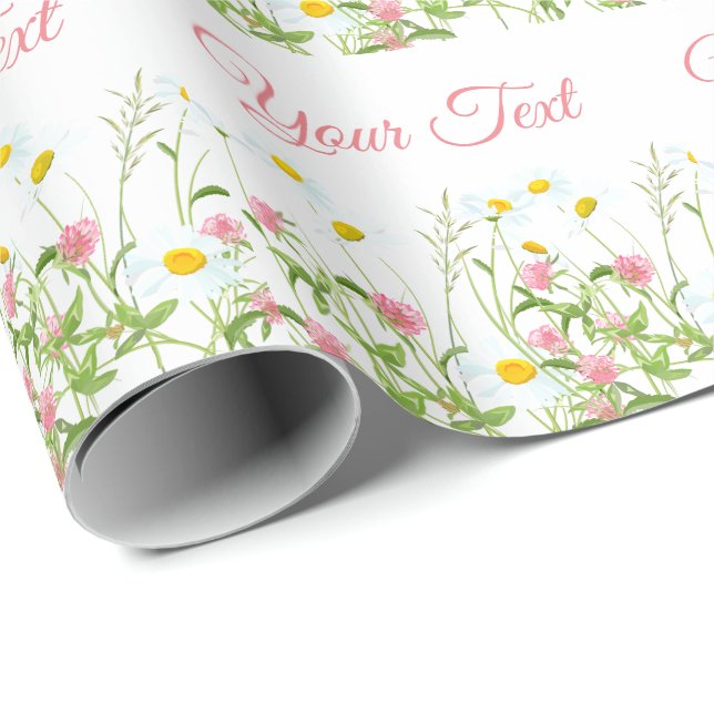 Clovers & Daisies Geschenkpapier (Rolleneckpunkt)