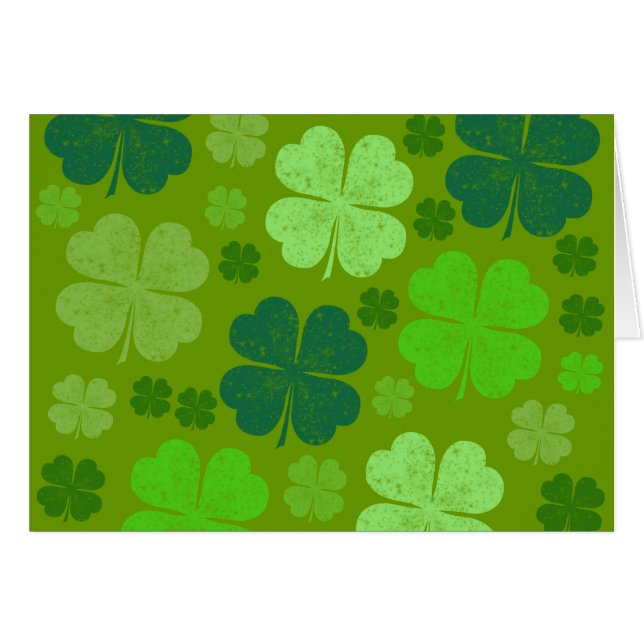 Clovers verts, Lucky Clovers, Saint Patrick's Day (Devant horizontal)