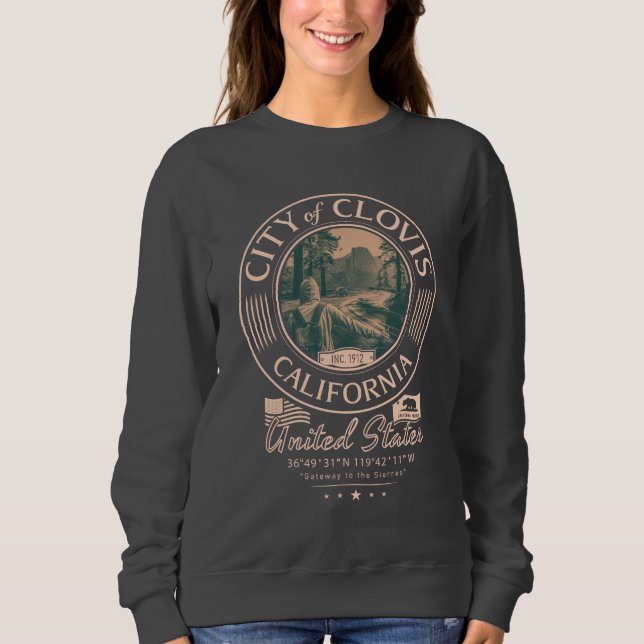 CLOVIS FRESNO KALIFORNIA - CLOVIS CA SWEATSHIRT (Vorderseite)