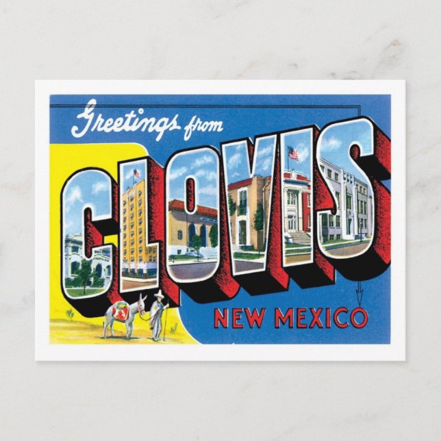 Clovis NM United Staaten City Postkarte (Vorderseite)