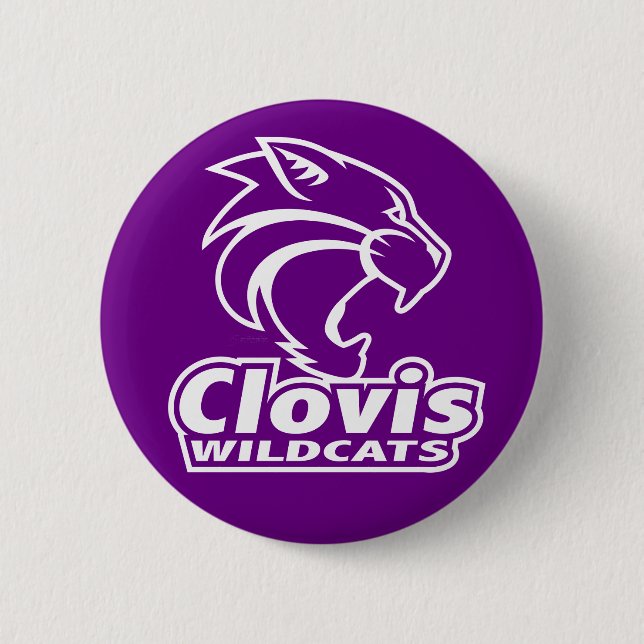 Clovis Wildcats Button (Vorderseite)