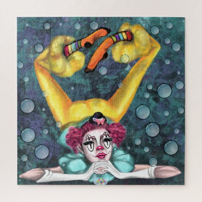 Clown Acrobat Girl - Circus Artists - Malerei (Vertikal)