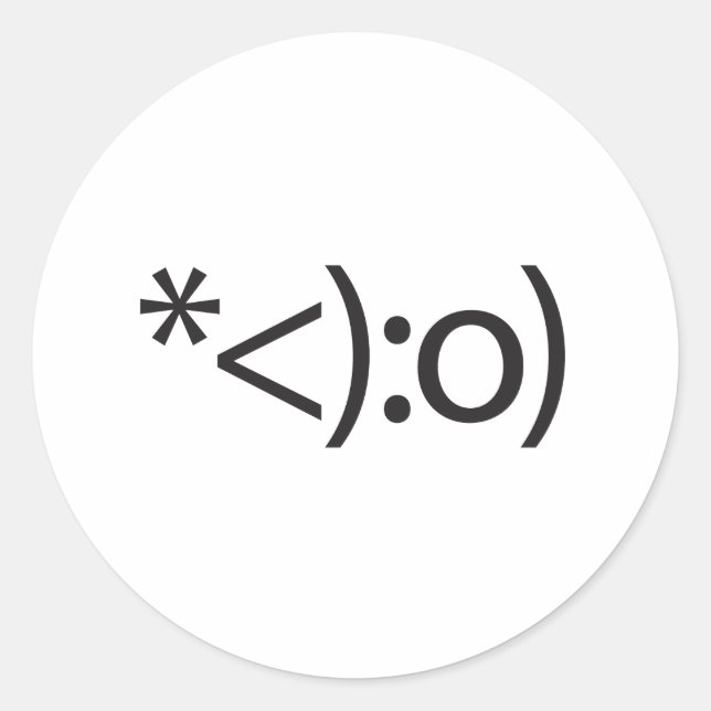 clown.ai runder aufkleber (Vorderseite)