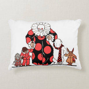 Clown and Friends: Their Bow Zierkissen