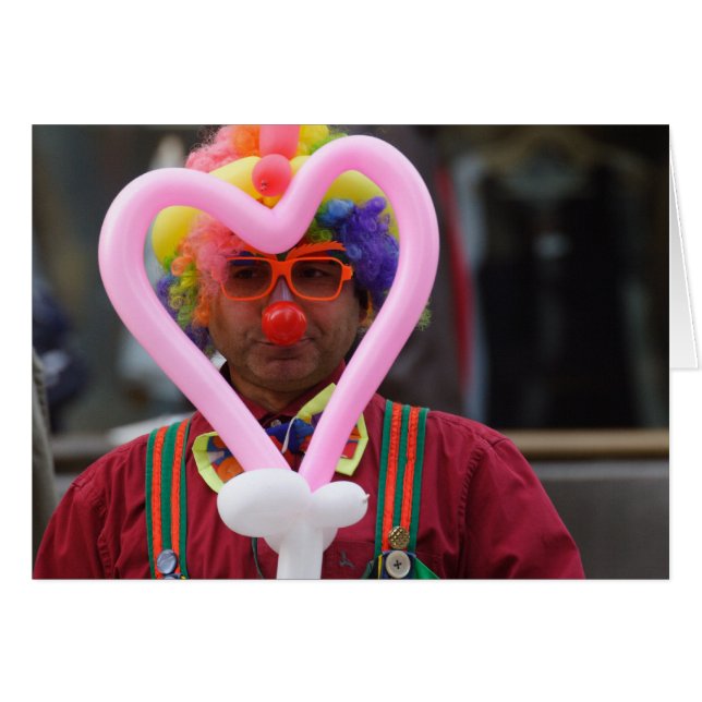 Clown au coeur rose (Devant horizontal)