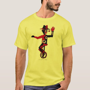 Clown auf abstraktem T - Shirt der grafischen