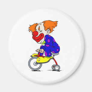 Clown auf Dreirad Magnet