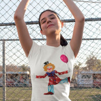 Clown Avec T-shirt Filles Balloon