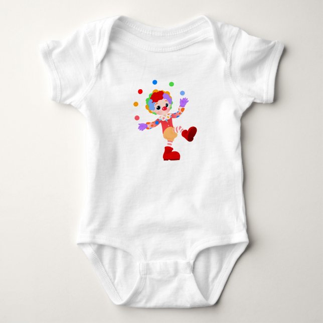 Clown-Baby-Bodysuit Baby Strampler (Vorderseite)