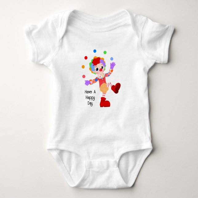 Clown Baby Bodysuit Strampler (Vorderseite)