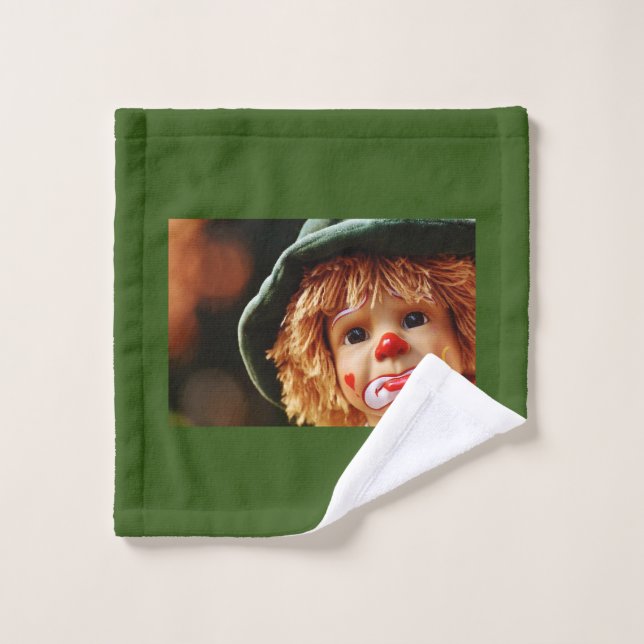 Clown Badhandtuch Set (Waschlappen)