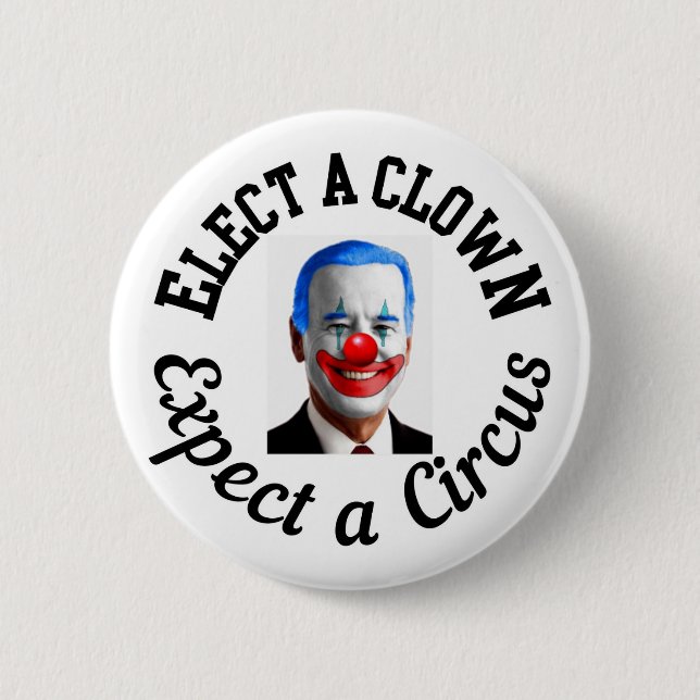 Clown-Biden wählen Button (Vorderseite)