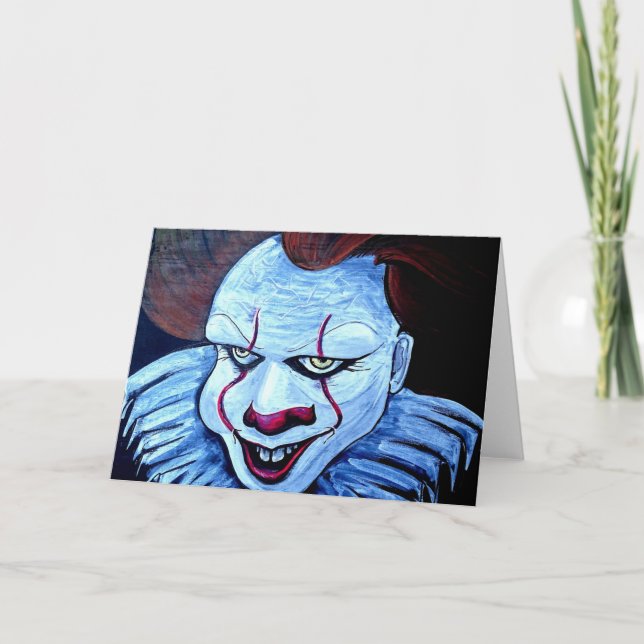 Clown: Böse Karte (Vorderseite)
