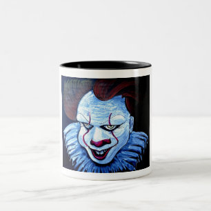 Clown: Böse Zweifarbige Tasse