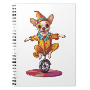 Clown Chihuahua � Lustiger Zirkushund Notizblock